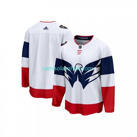 Camiseta Washington Capitals Blank Adidas 2023 NHL Stadium Series Branco Authentic - Homem